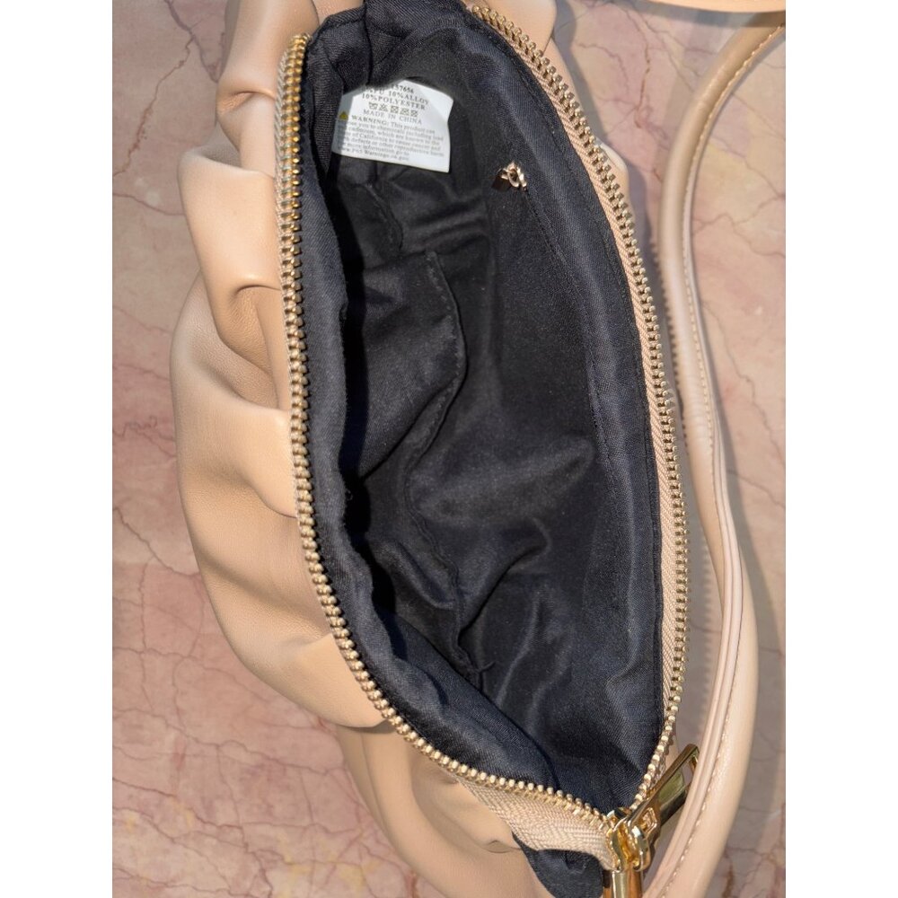 8 Other Reasons Puff Shoulder Bag in Khaki One Size New Womens Faux Leather - Picture 8 of 10